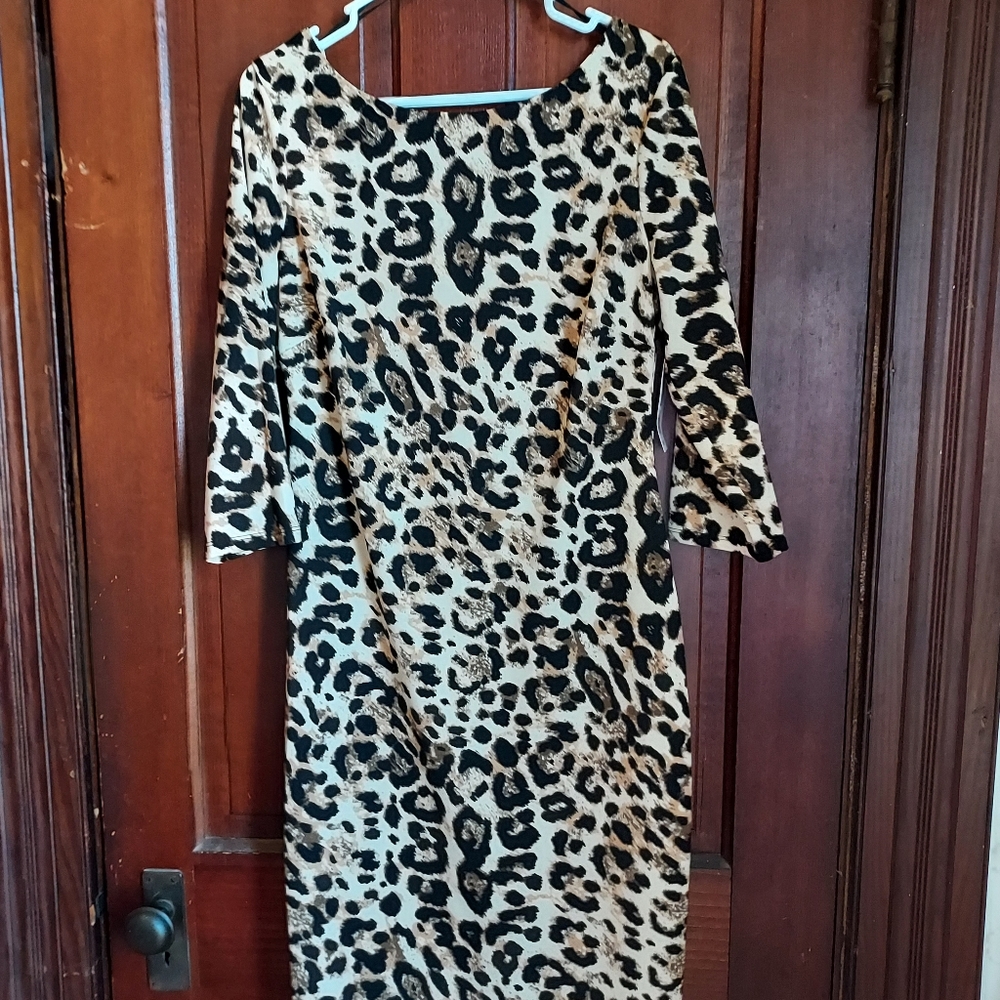 Premier Amour 3/4 sleeve midi dress. Size 14.